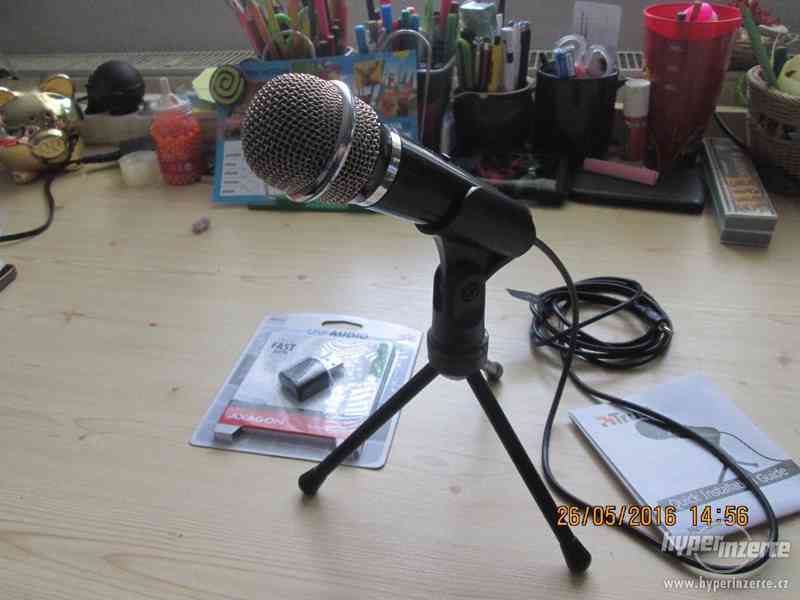 Prodám mikrofon TRUST+Externí USB zvuková karta - foto 4