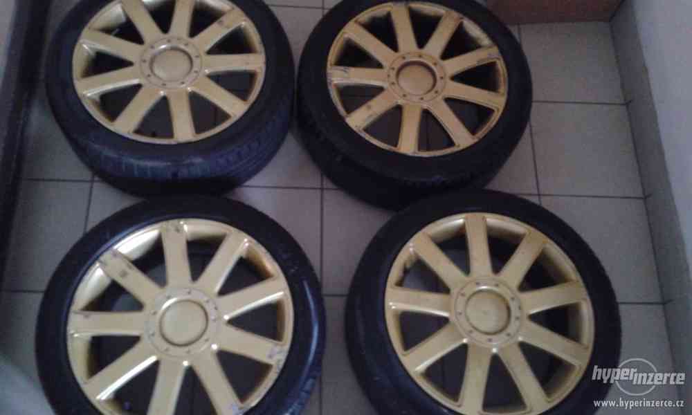 Alu kola AUDI R17, 5x100mm zlatá barva - foto 2