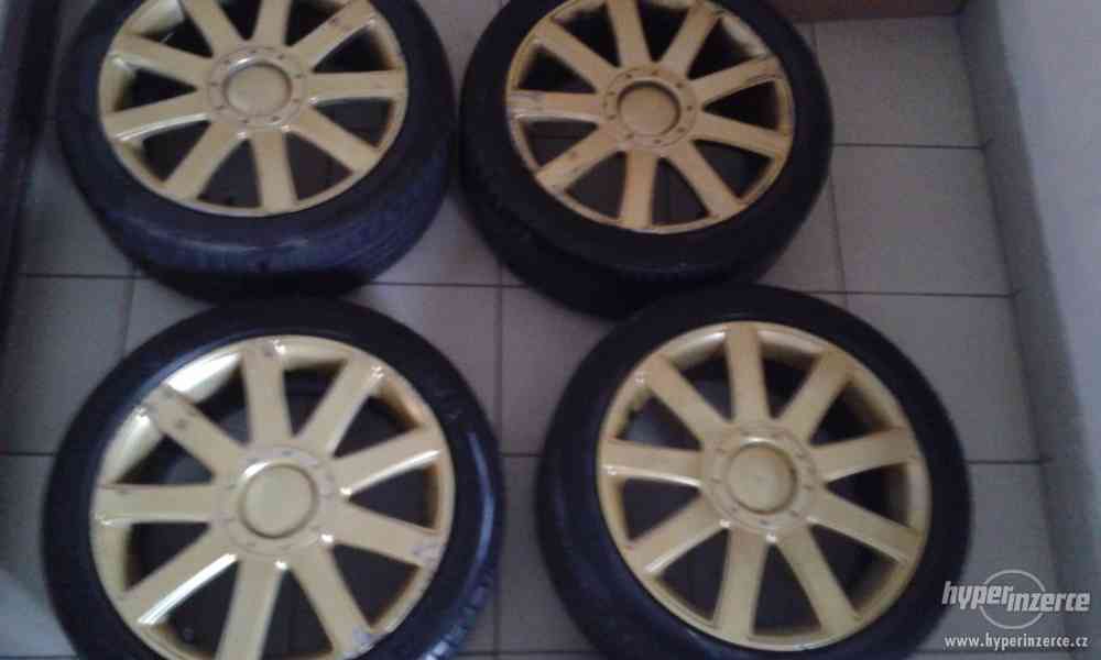 Alu kola AUDI R17, 5x100mm zlatá barva - foto 3