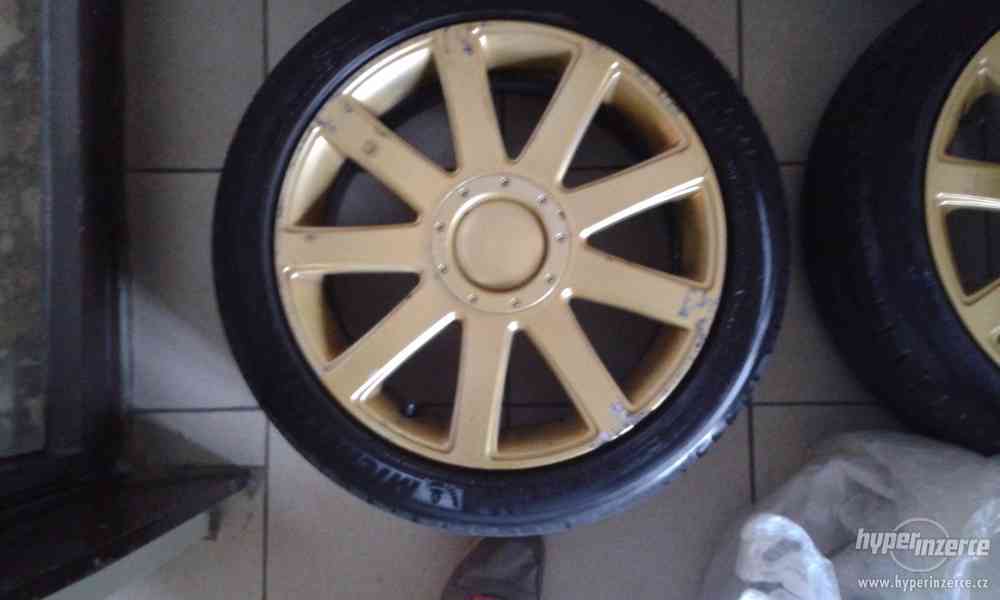 Alu kola AUDI R17, 5x100mm zlatá barva - foto 4