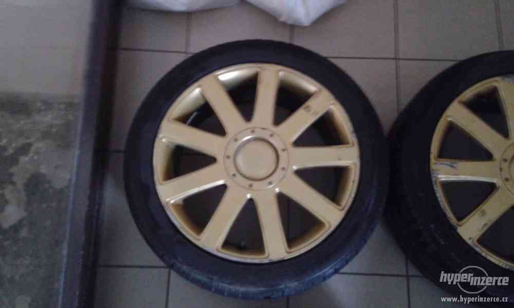 Alu kola AUDI R17, 5x100mm zlatá barva - foto 5