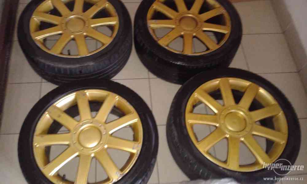 Alu kola AUDI R17, 5x100mm zlatá barva - foto 12