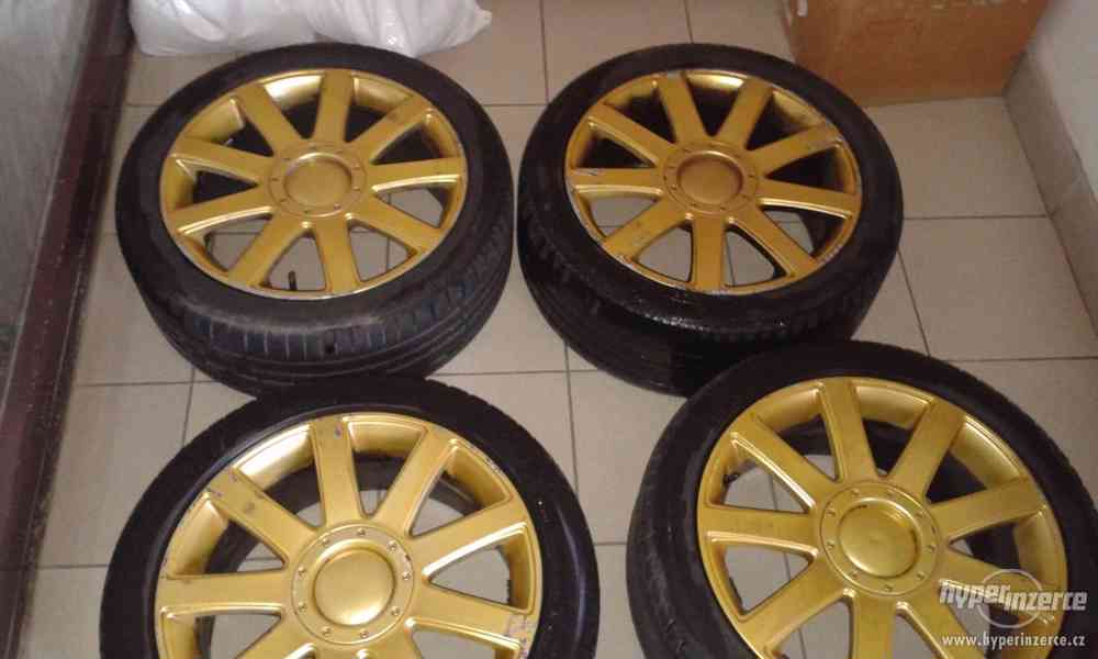 Alu kola AUDI R17, 5x100mm zlatá barva - foto 13