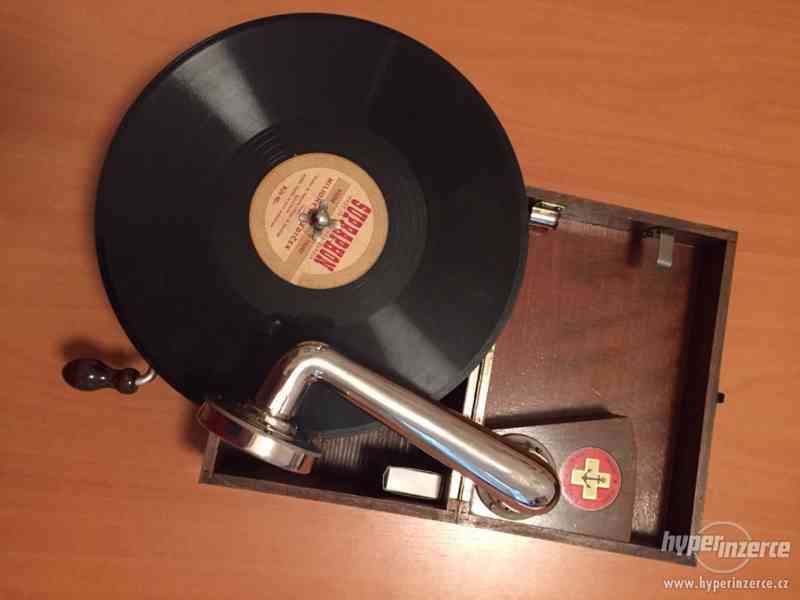 Mini gramofon z roku 1925 – Thorens - Swiss - foto 1