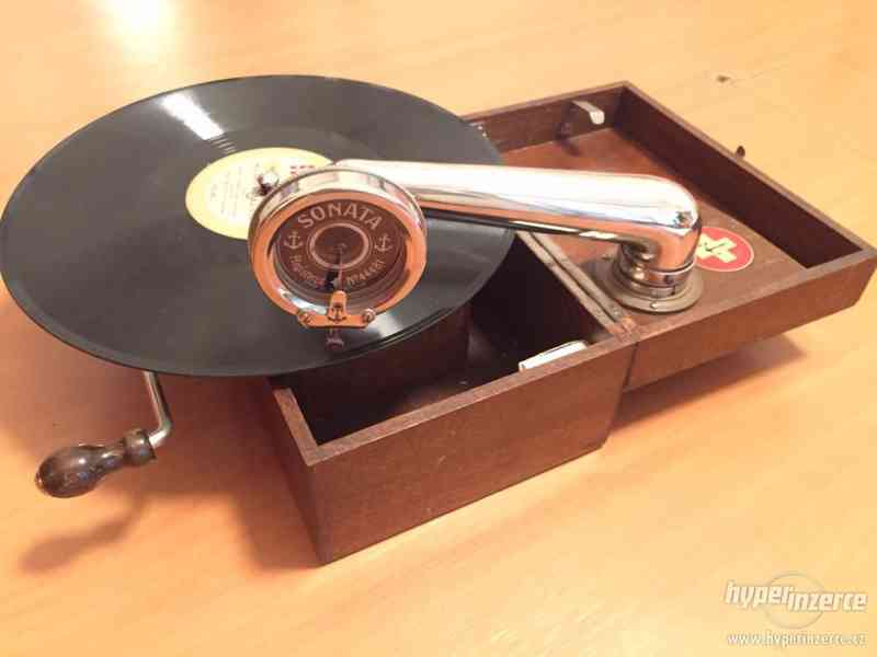 Mini gramofon z roku 1925 – Thorens - Swiss - foto 3
