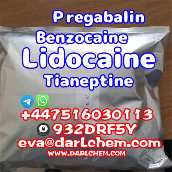 Lidocaine Tianeptine pregabalin raw Powder 137-58-6 Best Pri - foto 2