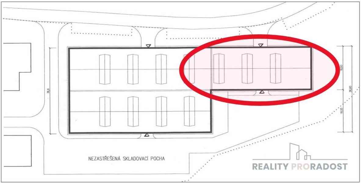 PRONÁJEM SKLADOVACÍ HALY V JOSEFOVĚ U ADAMOVA 756m2 - foto 9