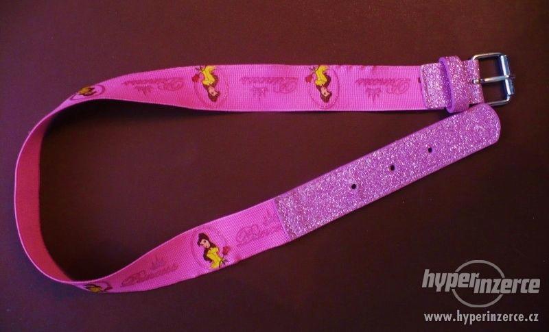 C&A - PRINCESS - Růžový pásek S PRINCEZNAMI - foto 2