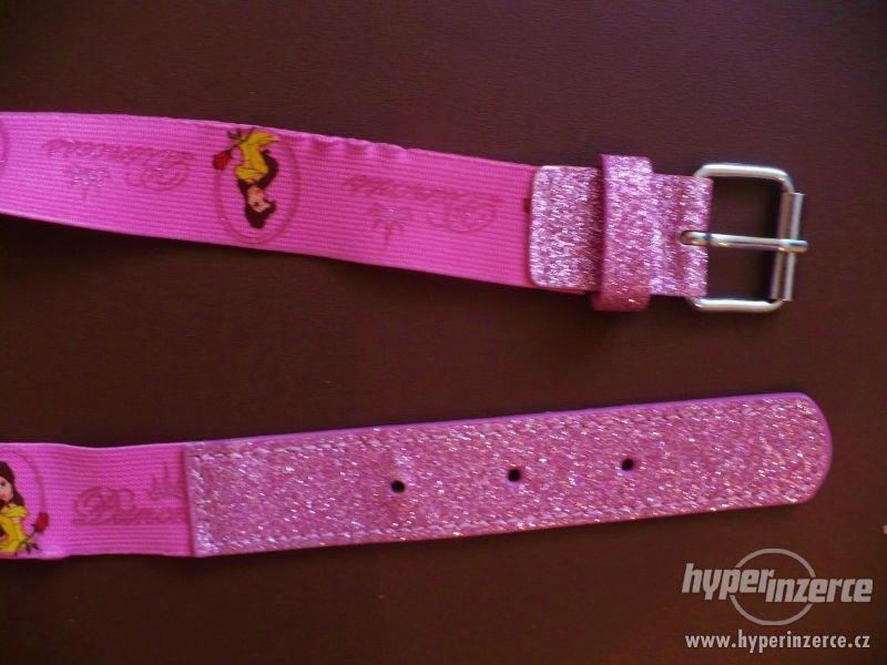 C&A - PRINCESS - Růžový pásek S PRINCEZNAMI - foto 3