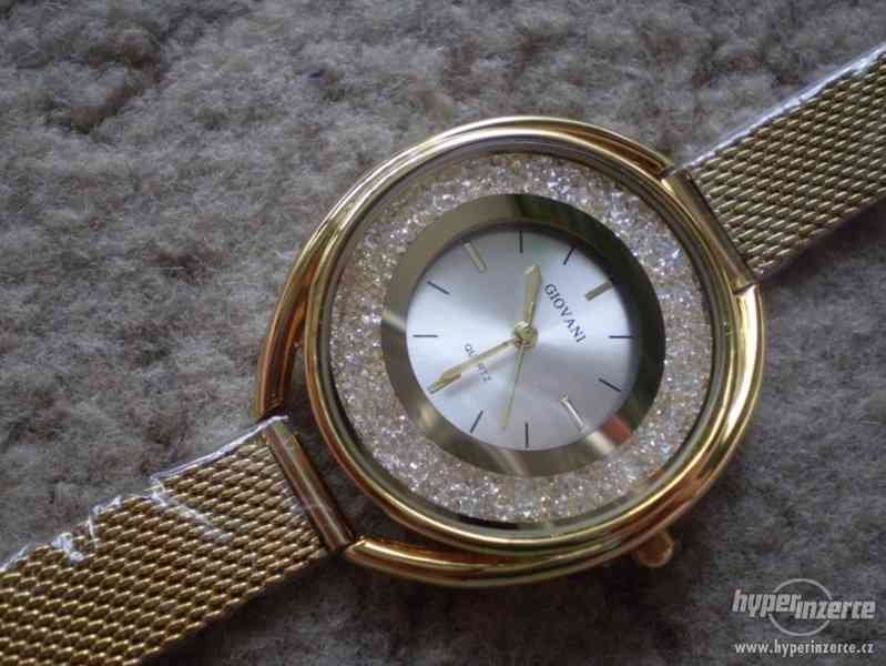 moderní zlacené hodinky GIOVANI DIAMONTS - foto 1