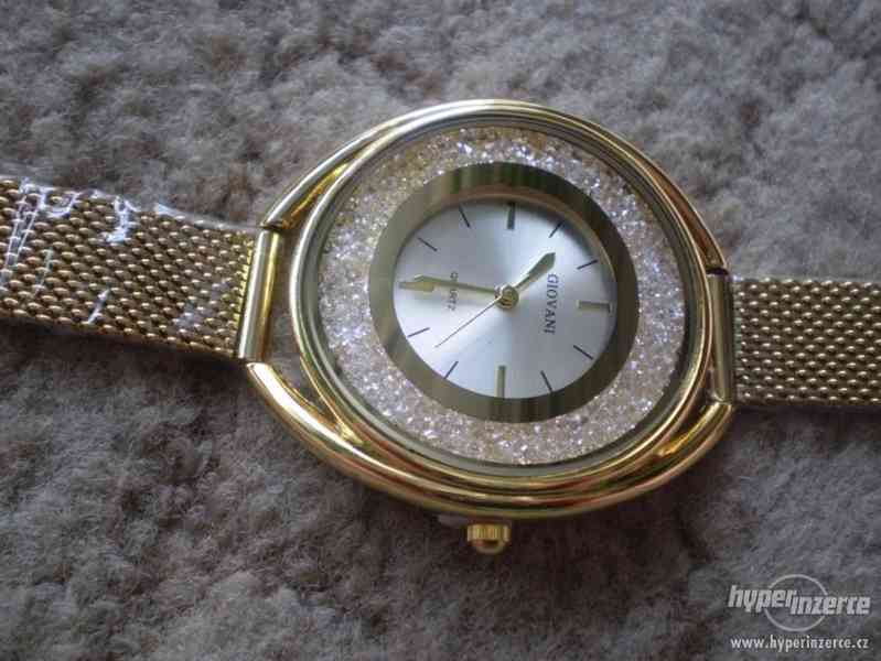 moderní zlacené hodinky GIOVANI DIAMONTS - foto 2