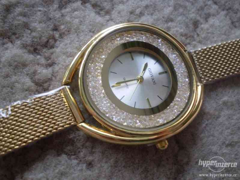 moderní zlacené hodinky GIOVANI DIAMONTS - foto 3