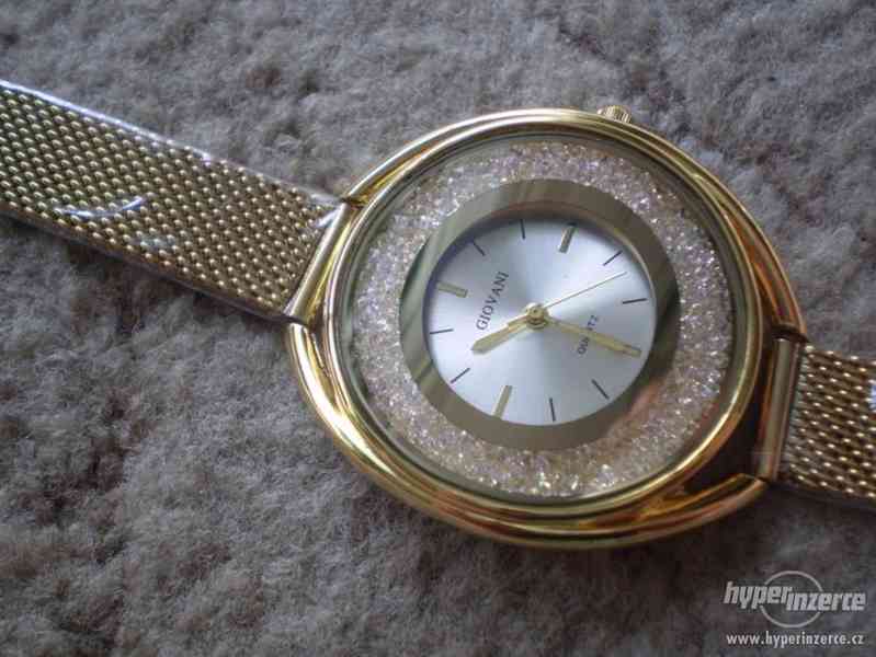 moderní zlacené hodinky GIOVANI DIAMONTS - foto 4