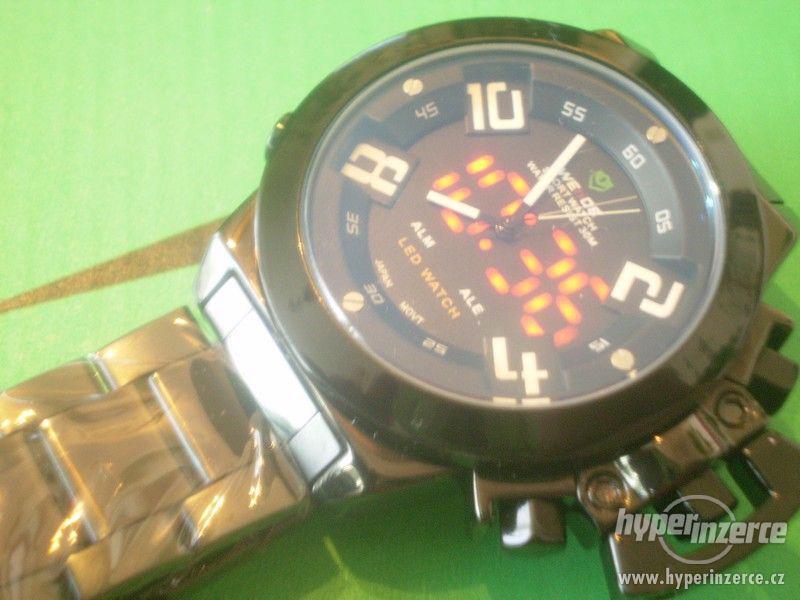 multifunkční hodinky WEIDE LED DISPLEJ - foto 1