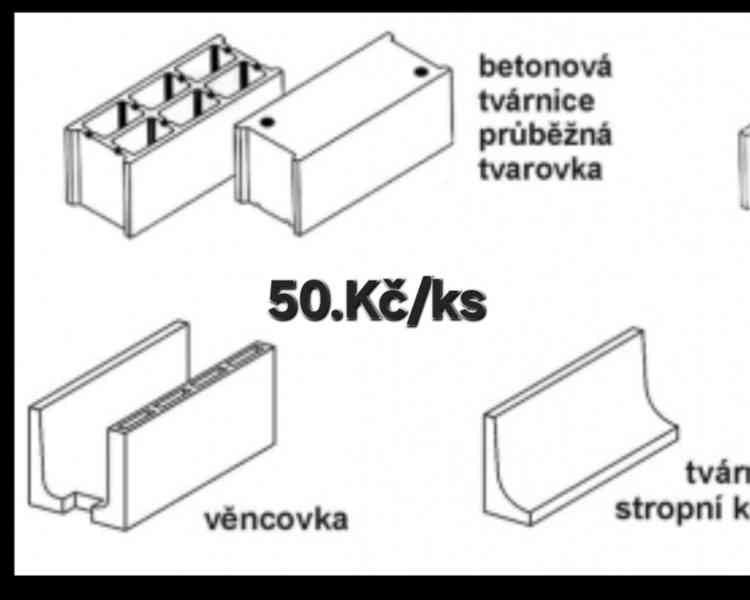 Betonové tvárnice 50Kč/ks - foto 4