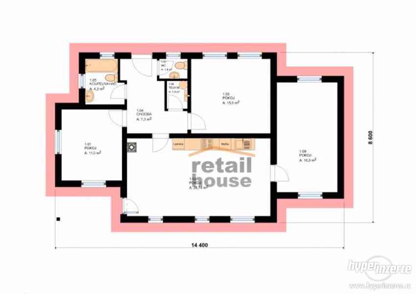 Rodinný dům Retail Smart Top XL, 4+kk, 85 m2 - foto 6