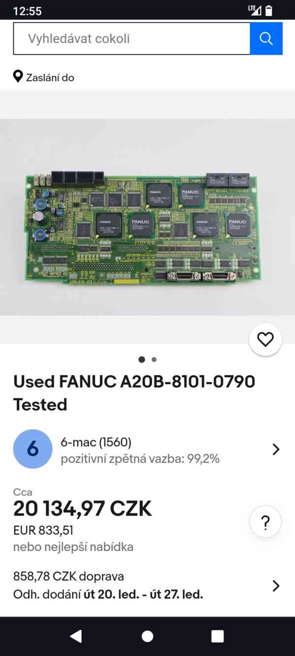 A20B-8101-0790/03B Fanuc Main Board , used Zustand sehr gut  - foto 3