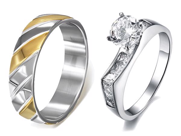 Pánské i dámské prsteny z chirurgické oceli