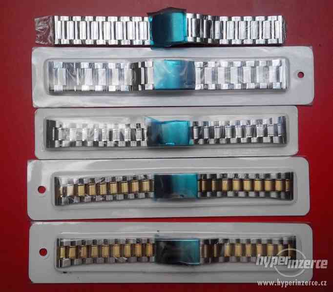 Kovový náramek na  hodinky 10mm, 12, 14, 16, 18, 20, 22, 24, - foto 1