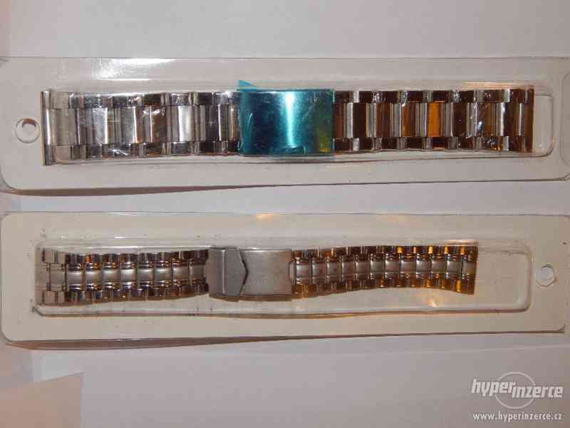 Kovový náramek na  hodinky 10mm, 12, 14, 16, 18, 20, 22, 24, - foto 3