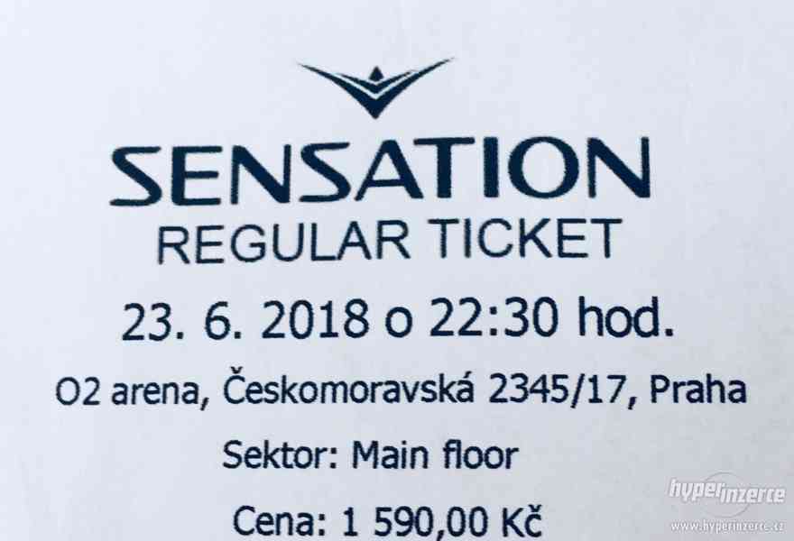 Sensation Prague 2018! 2x vstupenka - foto 1