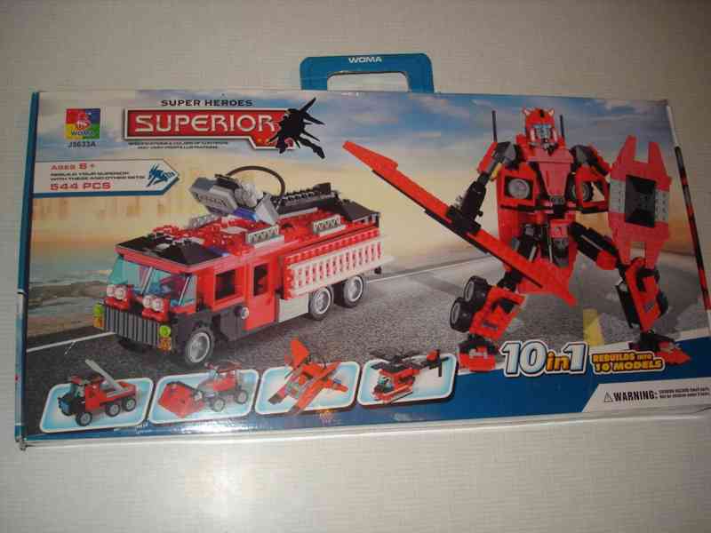 Lego Technics: Letadlo, Bagr, Jeřáb, figurky, autíčka, fekál - foto 31