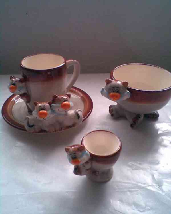 Retro porcelánová dětská sada - foto 4