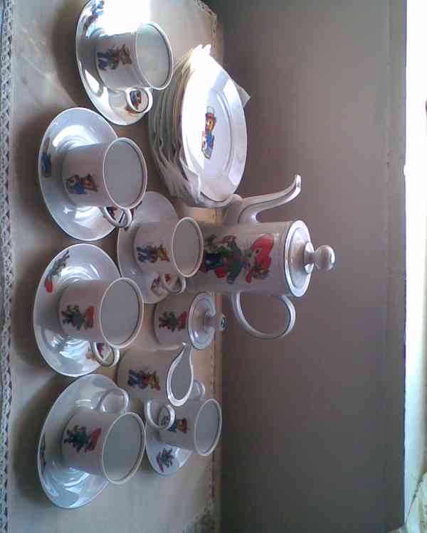 Retro porcelánová dětská sada - foto 2