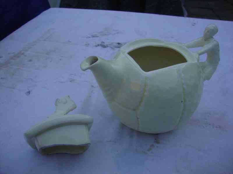 Starožitná konvice konvička čaj káva 1.Rep raritní míč - foto 14