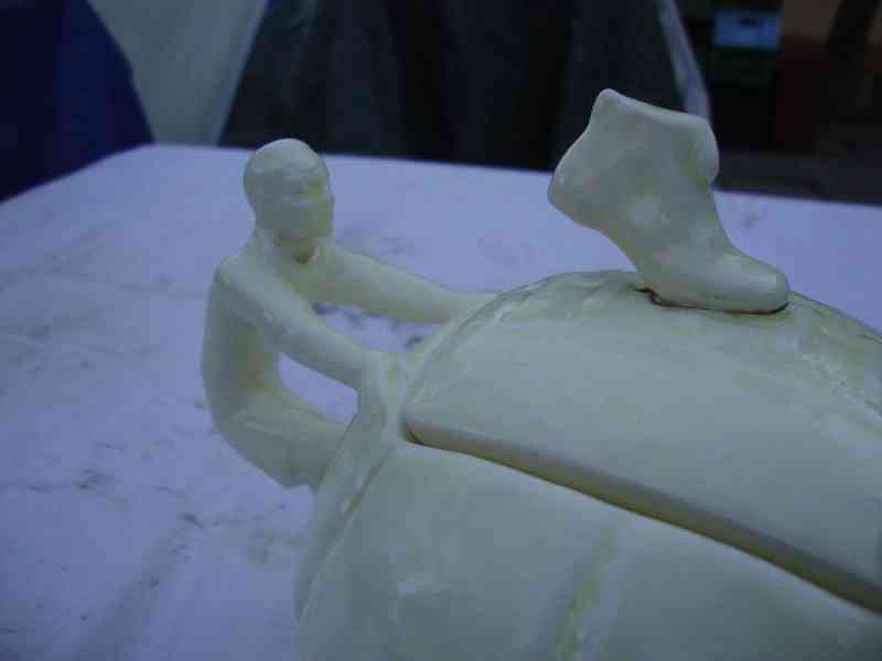 Starožitná konvice konvička čaj káva 1.Rep raritní míč - foto 6