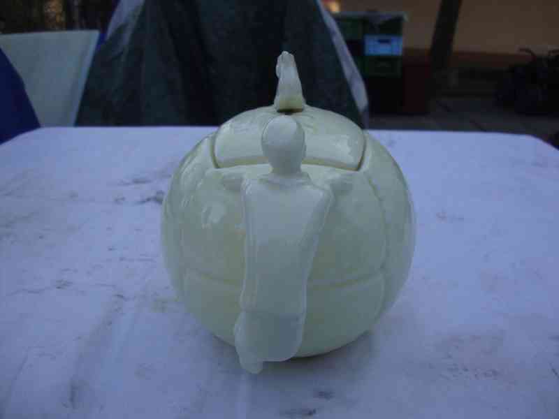 Starožitná konvice konvička čaj káva 1.Rep raritní míč - foto 5