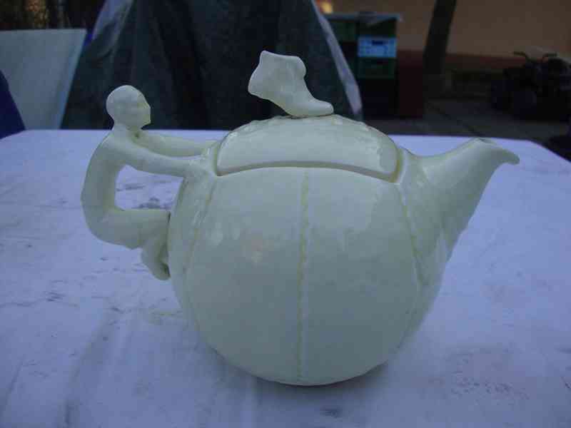 Starožitná konvice konvička čaj káva 1.Rep raritní míč - foto 4