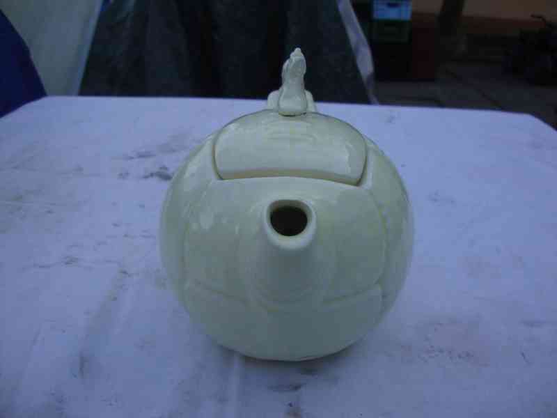 Starožitná konvice konvička čaj káva 1.Rep raritní míč - foto 3