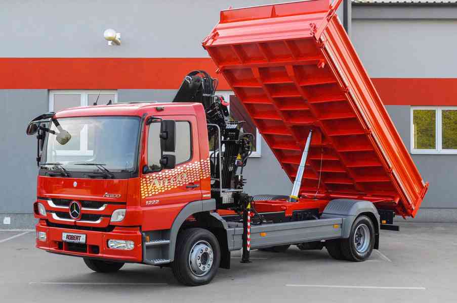 MERCEDES ATEGO 1222 TŘÍSTRANNÝ SKLÁPĚČ + HYDRAULICKÁ RUKA - foto 77