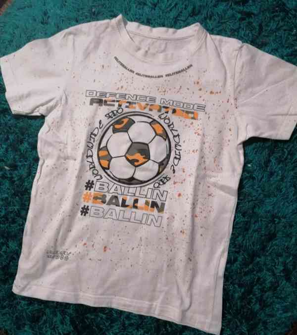 Dětské tričko s fotbalovým míčem, vel. 9-10 let
