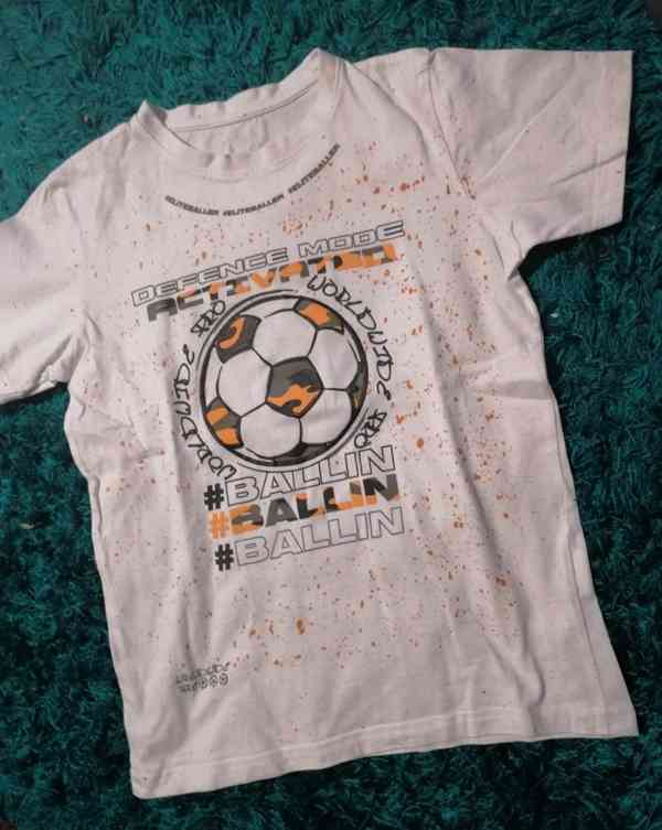 Dětské tričko s fotbalovým míčem, vel. 9-10 let - foto 2