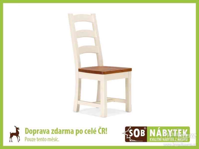 Židle z masivní borovice, dřevěná židle - foto 1