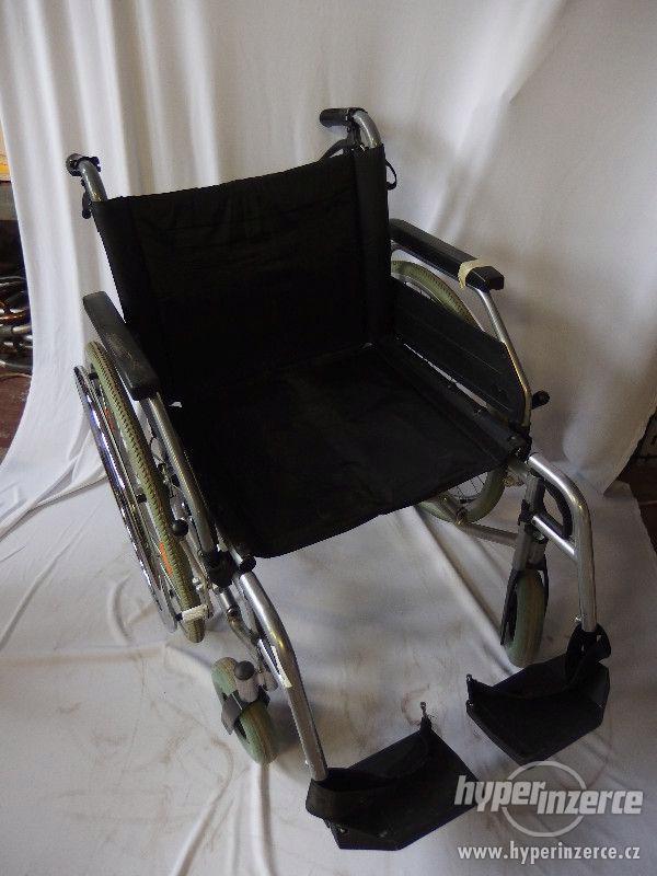 Invalidní vozík mechanický B+B repasovaný - foto 1