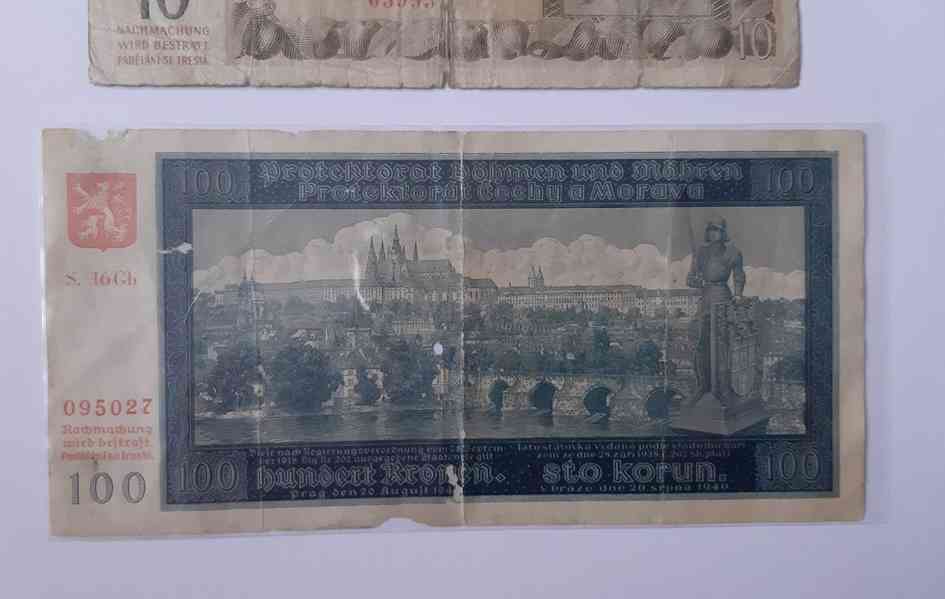 Konvolut banovky Protektorát 1 K * 10 K * 100 K vzácná série - foto 7