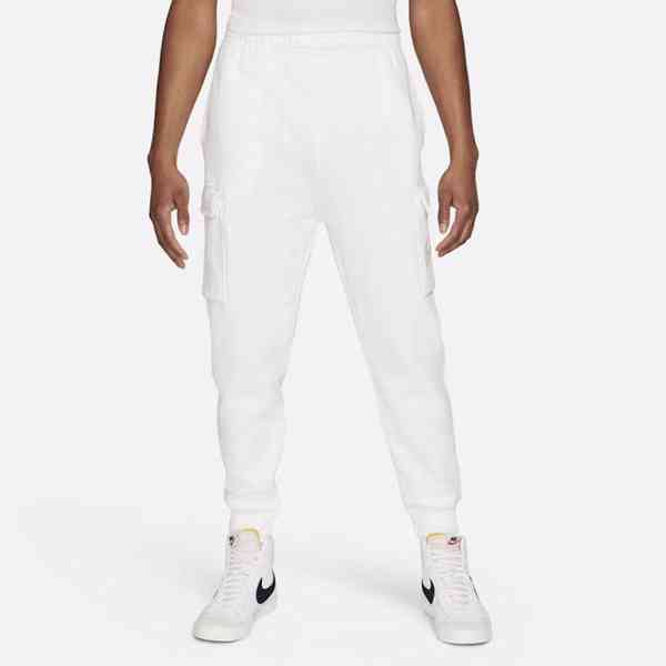 Nike - Pánské bílé cargo jogger kalhoty Velikost: XS