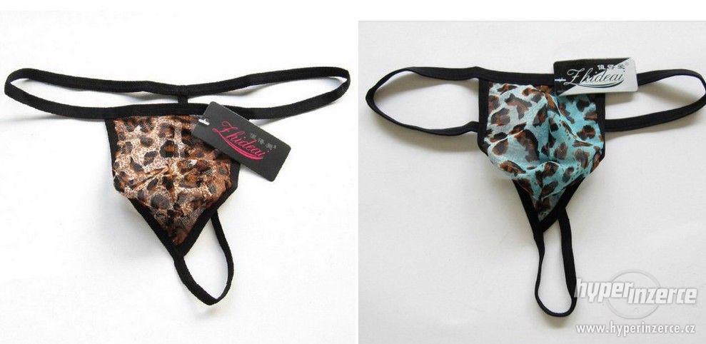 Pánské spodní prádlo - pánská tanga Leopard - foto 1