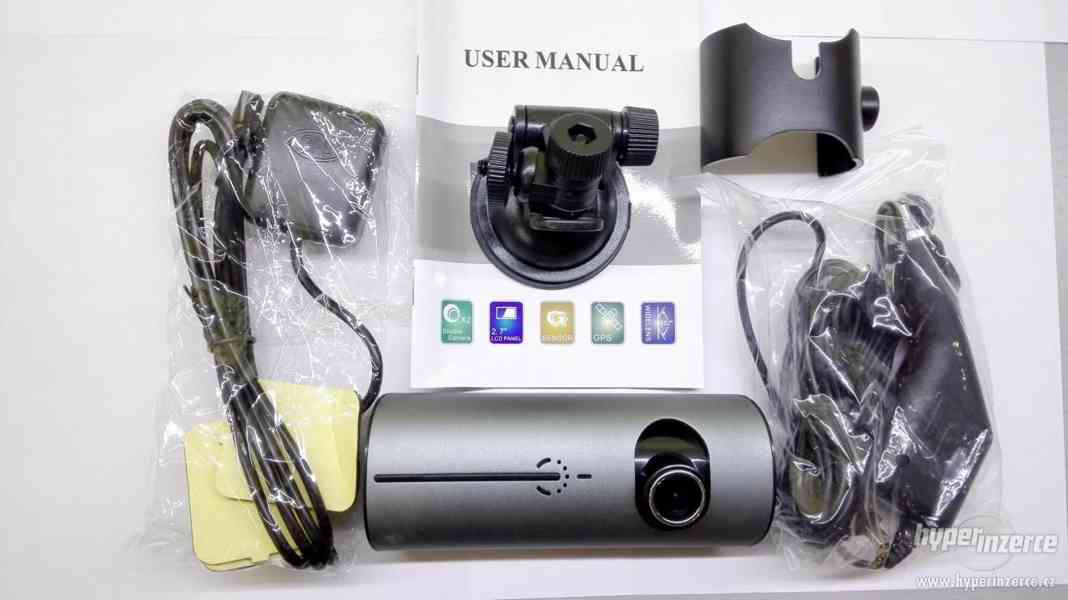 Dual HD kamera do auta, s GPS,G senzorem, AKCE - foto 3