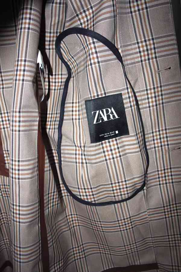 Pánský trenčkot Zara (vel. M) - foto 3
