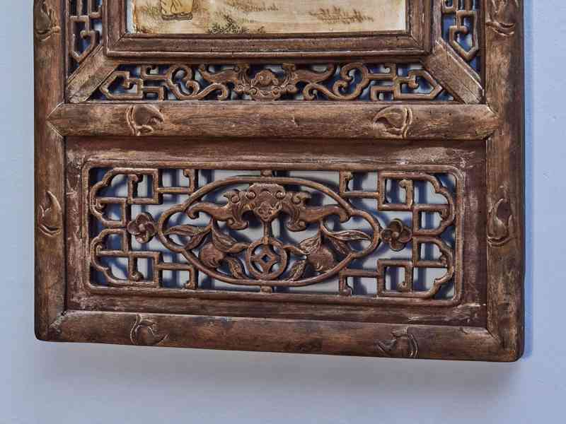 Čínský porcelánový panel s malbou dětí - foto 4