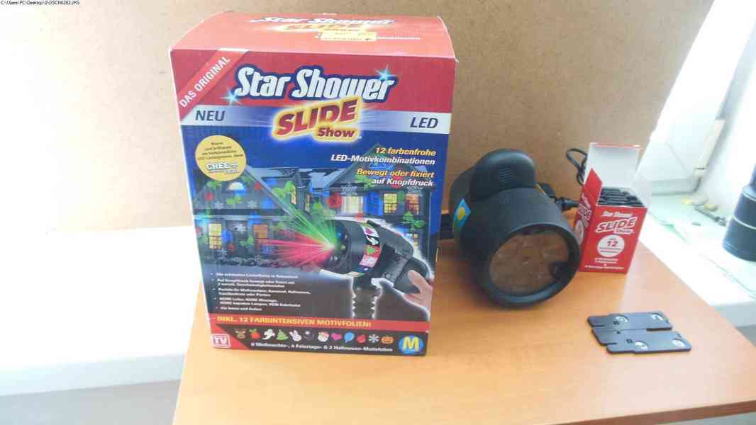 Laserová lampa Star Shower Slide