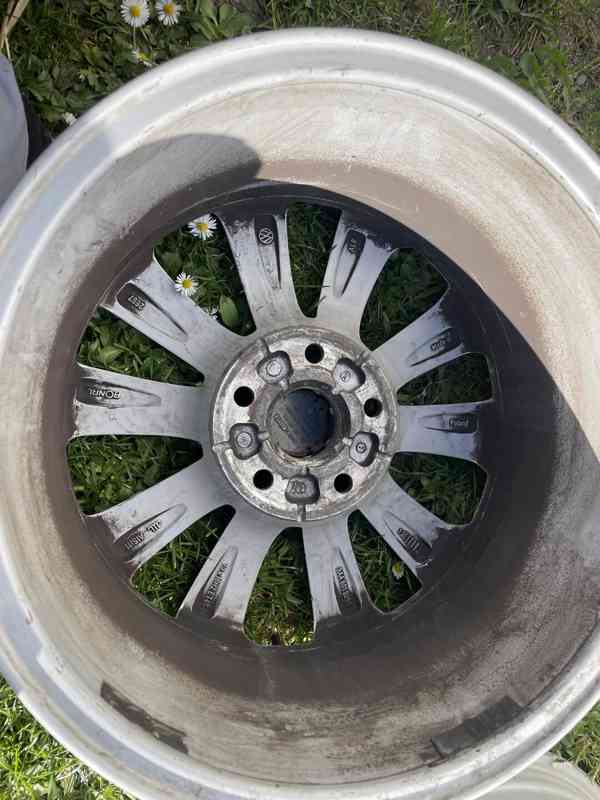 VW originální alu kola R16 5x112 Ronal – rovná, TOP cena - foto 2