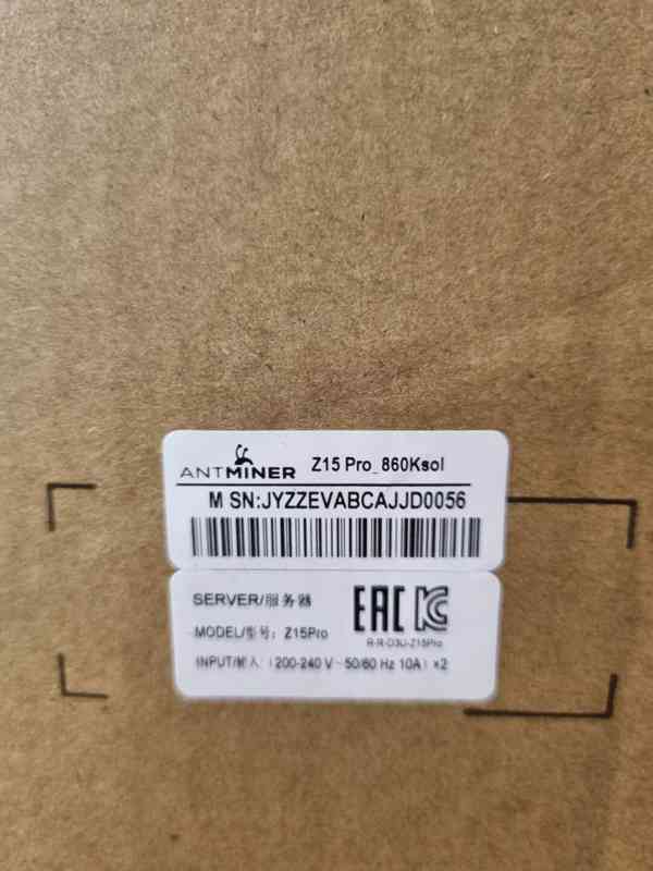 Antminer Z15 PRO 840K  - foto 2