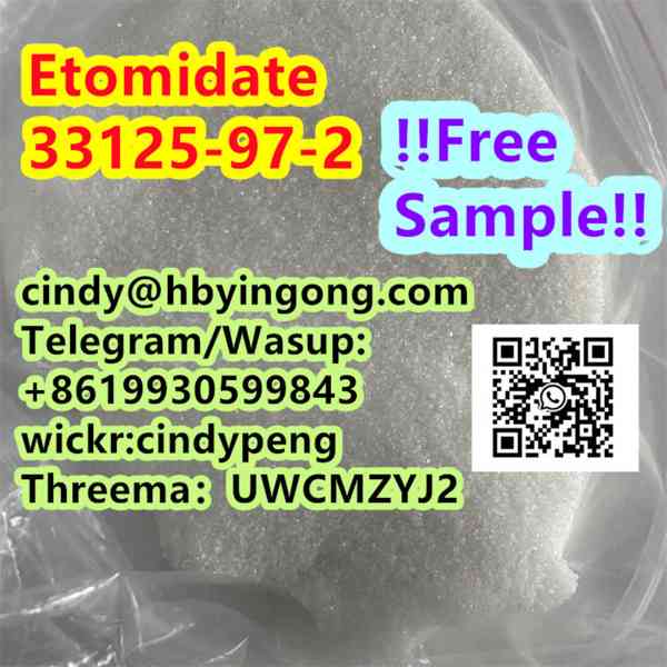 Hot sell cas 33125-97-2 Etomidate crystal powder Etomidate  - foto 4