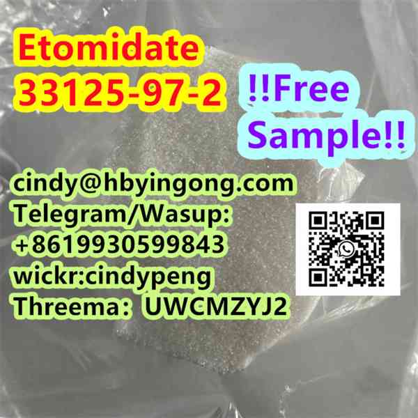 Hot sell cas 33125-97-2 Etomidate crystal powder Etomidate  - foto 1
