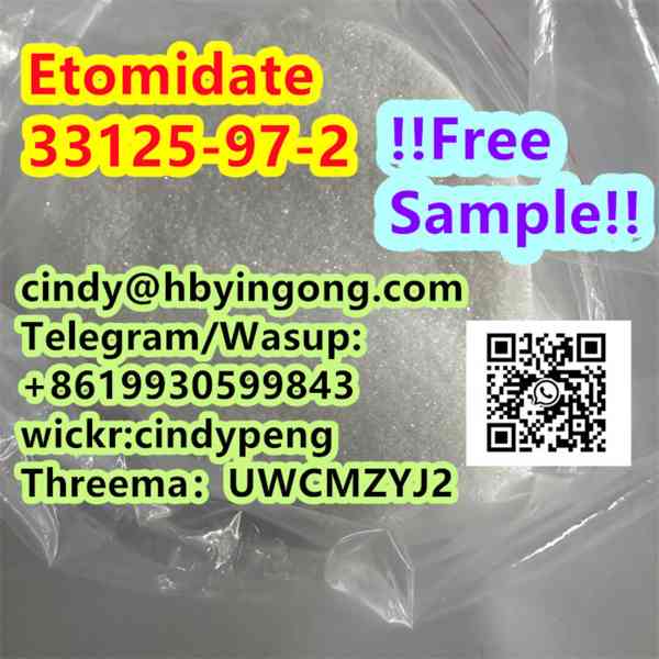 Hot sell cas 33125-97-2 Etomidate crystal powder Etomidate  - foto 2